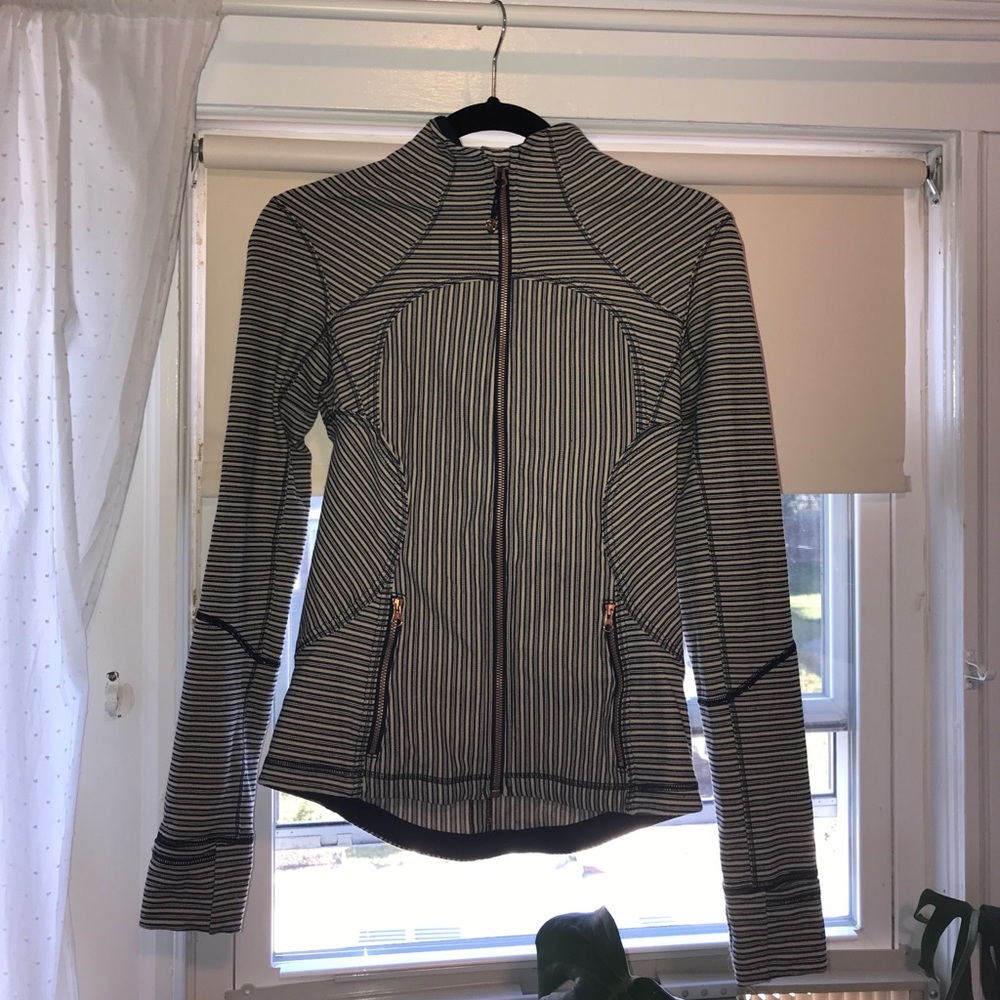 Lululemon jacket with rose gold hardware
